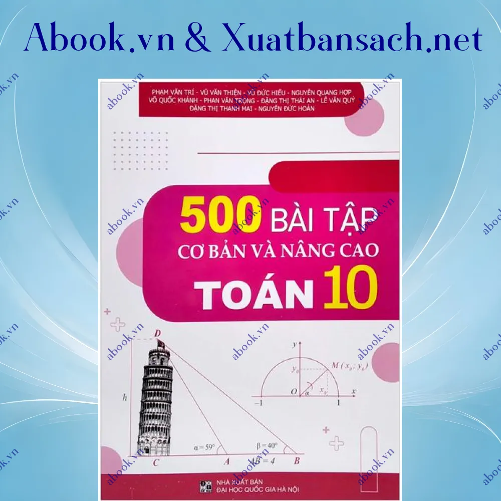 Ảnh 500 Bài Tập Cơ Bản Và Nâng Cao Toán 10