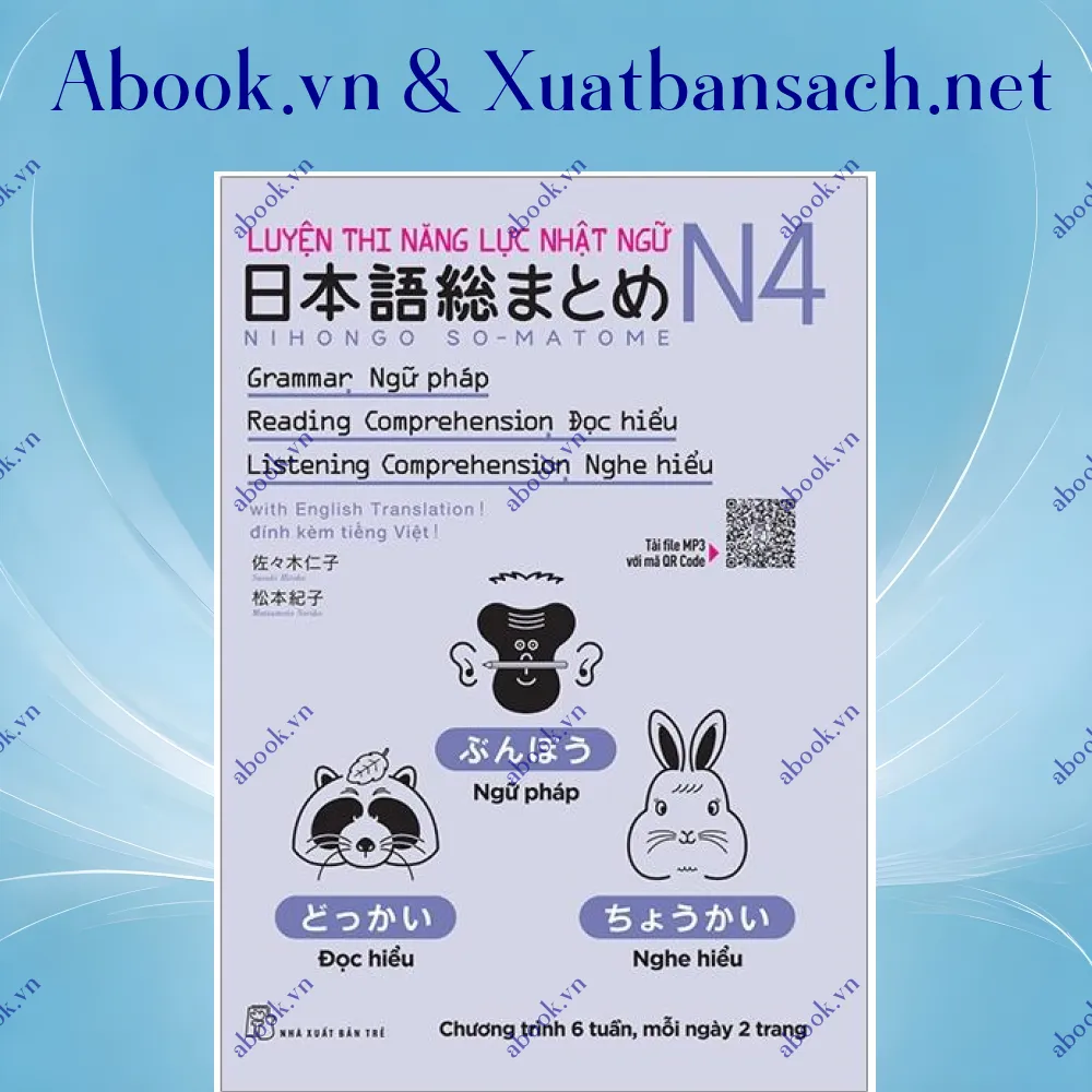 Ảnh Luyện Thi Năng Lực Nhật Ngữ N4: Ngữ Pháp, Đọc Hiểu, Nghe Hiểu