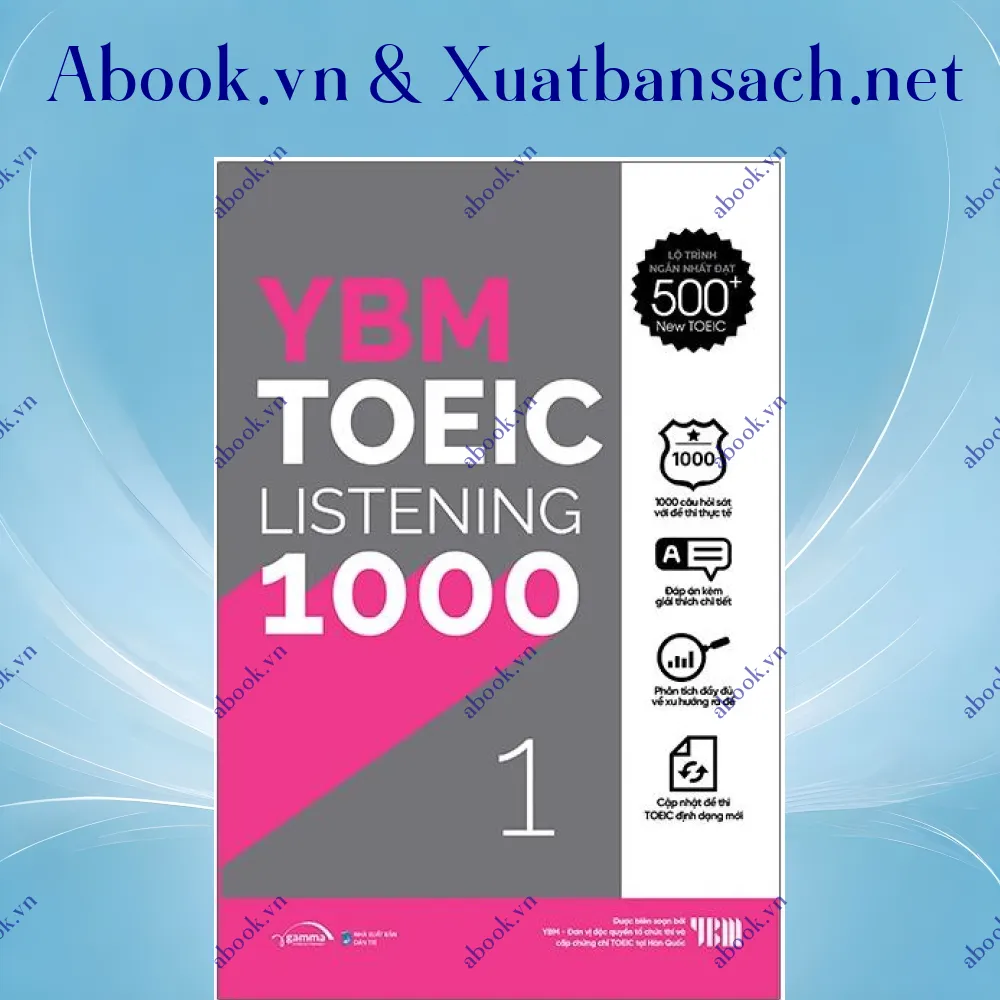 Ảnh YBM TOEIC Listening 1000 - Vol 1 (Tái Bản 2023)