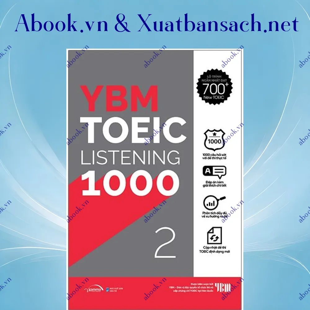 Ảnh YBM TOEIC Listening 1000 - Vol 2 (Tái Bản 2023)