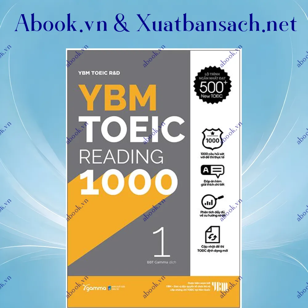 Ảnh YBM Toeic Reading 1000 - Vol 1 (Tái Bản)