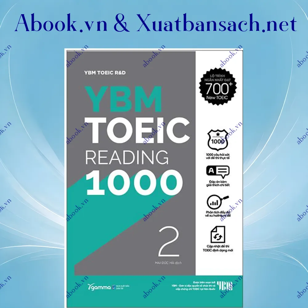 Ảnh YBM Toeic Reading 1000 - Vol 2 (Tái Bản)